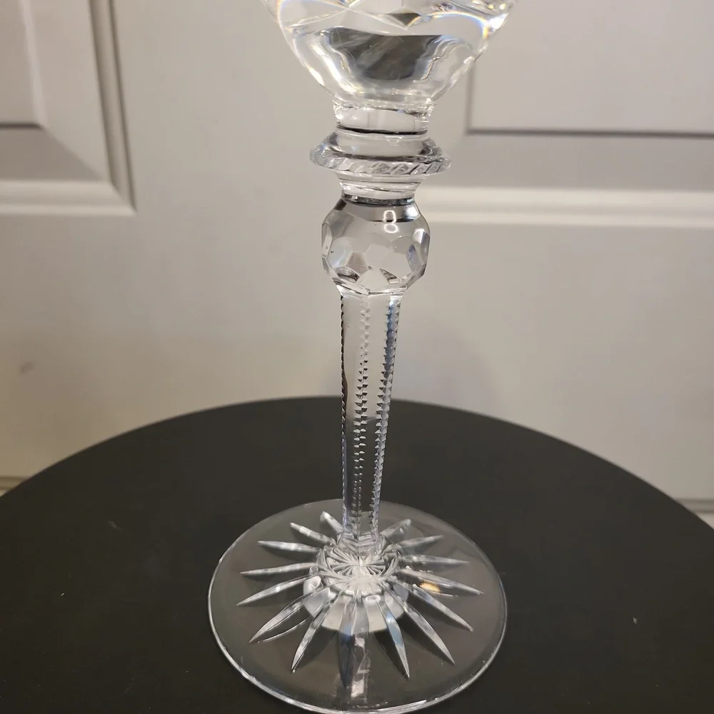 Large MILLER ROGASKA QUEEN Cut Lead Crystal White Wine Glass